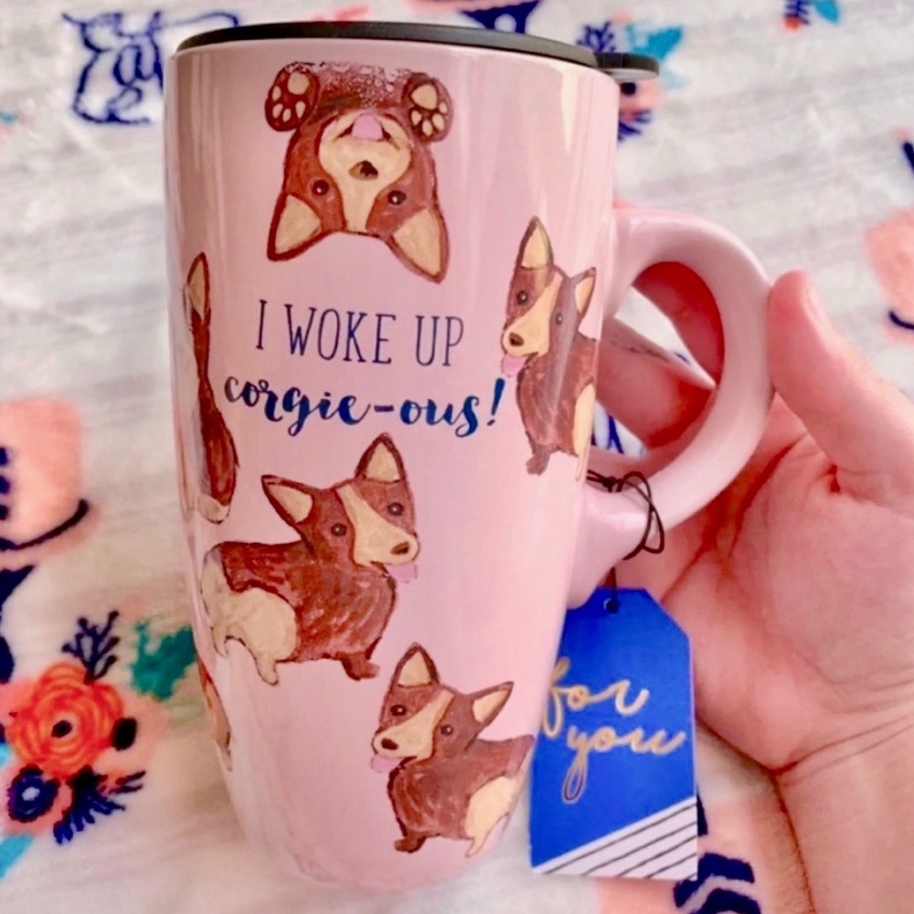 1 LEFT! 🐾 Corgi Ceramic Travel Mug Tumbler 🐾 - Picture 8 of 10